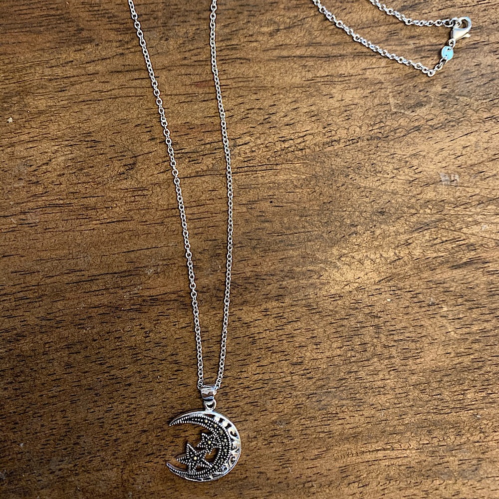 Swarovski crystal sun/moon necklace